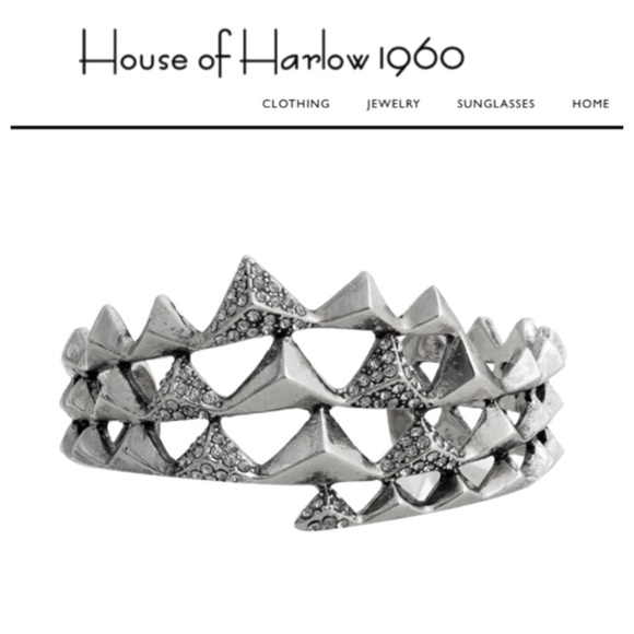 House of Harlow Silver Pyramid Openwork Bracelet - Picture 4 of 4