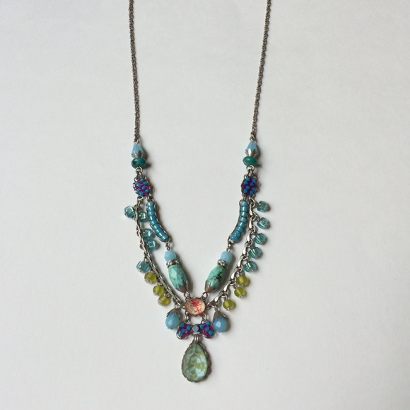 Ayala Bar turquoise and green necklace