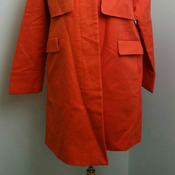 Sold J Crew Cotton Twill Swing Trench Size 2 BNWOT - Picture 3 of 4