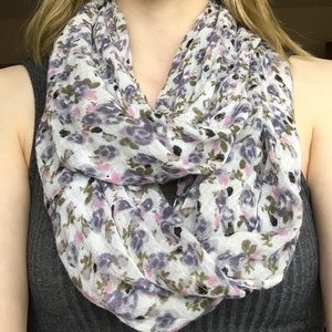 Floral infinity scarf