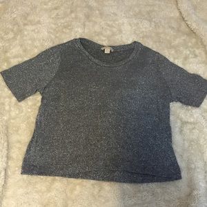 Sparkly Silver Top