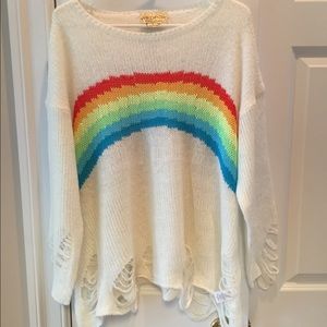 Wildfox Rainbow sweater. Size Small.