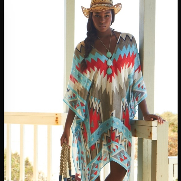 Theodora & Callum Tops - ⚡️SALE⚡️Theodora & Callum Aztec Caftan