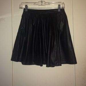 Faux Leather Skirt