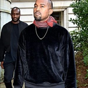 kanye west velvet hoodie