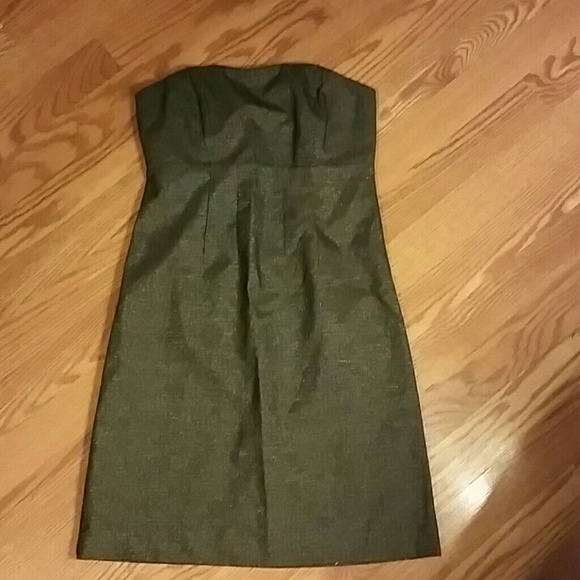 Gray Strapless Dress