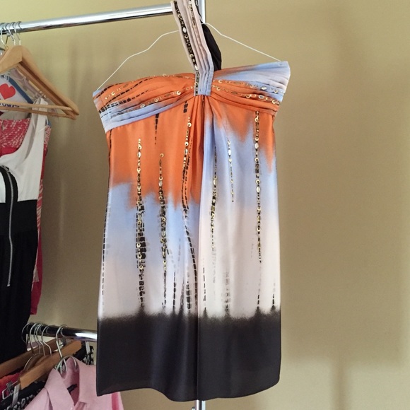 BCBG one shoulder dress