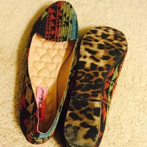 Multi-colored Betsey Johnson Flats