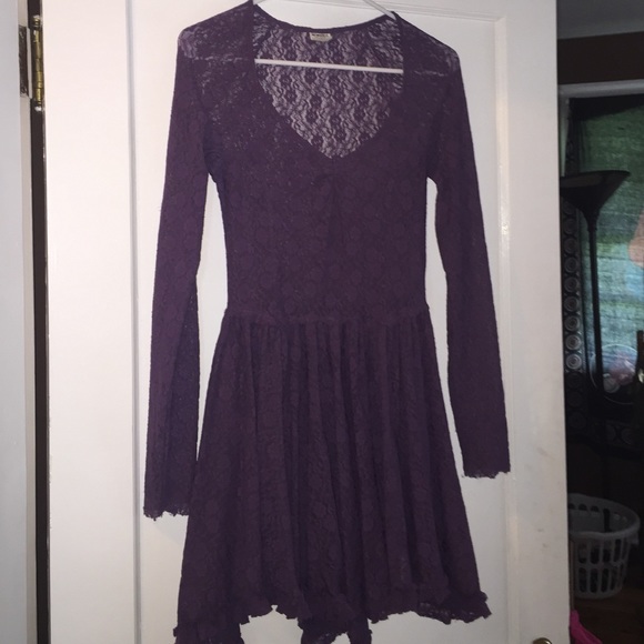 Free People Intimately Sheer Purple Dress