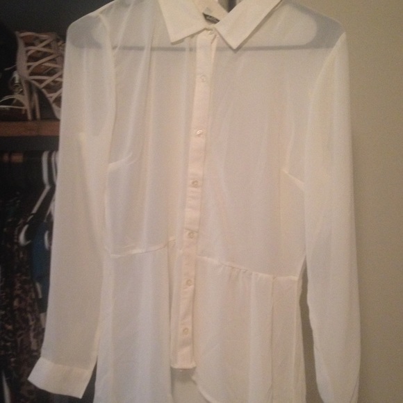 Vanilla High Low Peplum Blouse - Picture 1 of 4