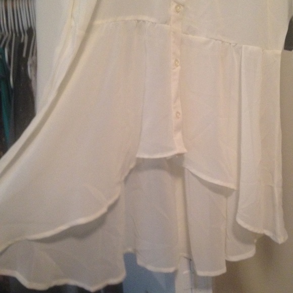 Vanilla High Low Peplum Blouse - Picture 2 of 4