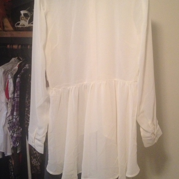 Vanilla High Low Peplum Blouse - Picture 3 of 4