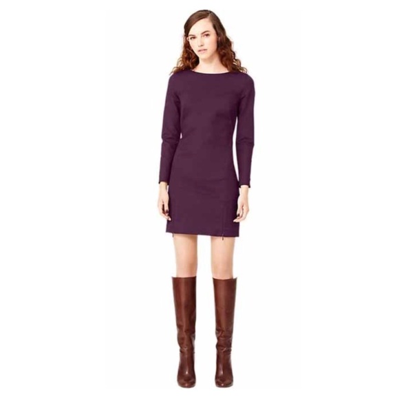 Kate Spade Saturday Zip Around Slit Dress in Plum