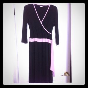 Very Classic V Neck 3/4 Sleeves Dress