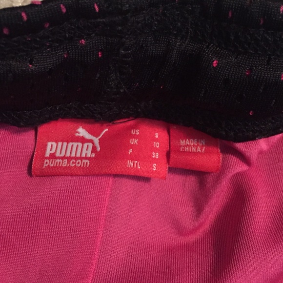 Puma black and pink running shorts - Picture 2 of 2
