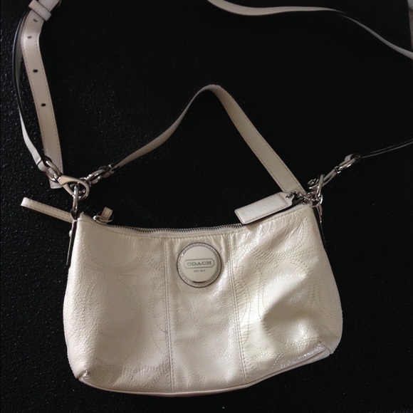 Coach white purse