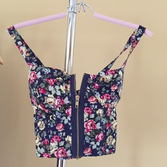Floral crop top