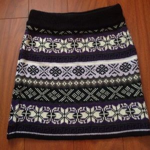 Knit sweater skirt