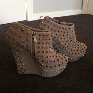 Spiked Wedge Heel