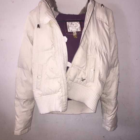 American EagleWhite Down Puffer Jacket