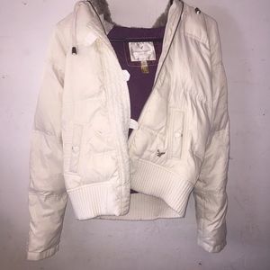 American EagleWhite Down Puffer Jacket
