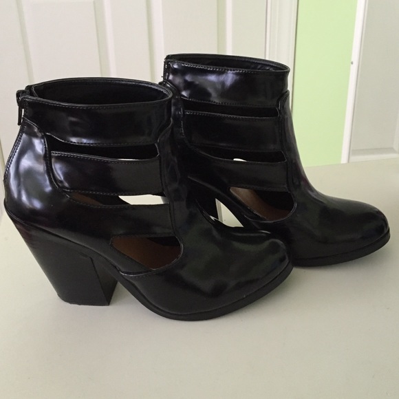 Shoe Cult by Nasty Gal black booties w/ cut-outs