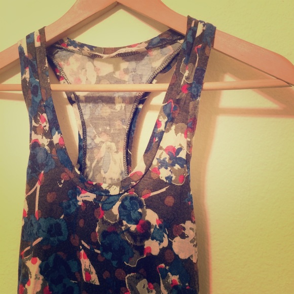🌺RACHEL Rachel Roy Long Tank🌺Abstract Floral