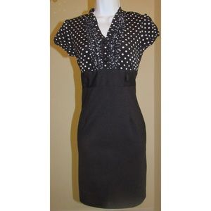 Black and white Polka Dotted Dress