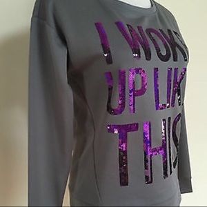 NWT Juicy Couture 'I Woke Up Like This' Sweater