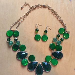 Necklace and earrings from Charming Charlie's