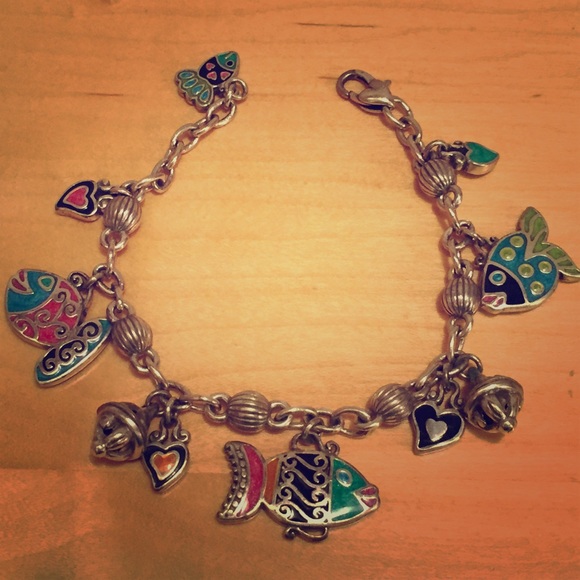 Cutest Brighton Enameled Fish Bracelet