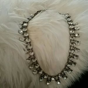 Double Crystal Strand Necklace