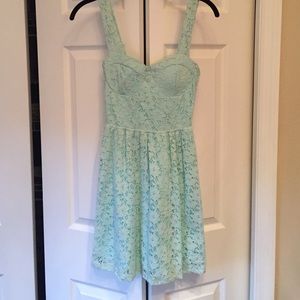 Light blue lace dress