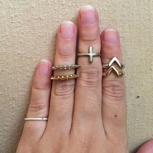 6 pcs Fore Rings