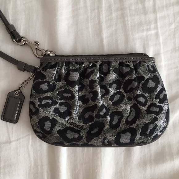 Coach cheetah clutch