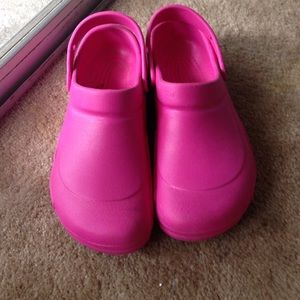 Pink Crocs