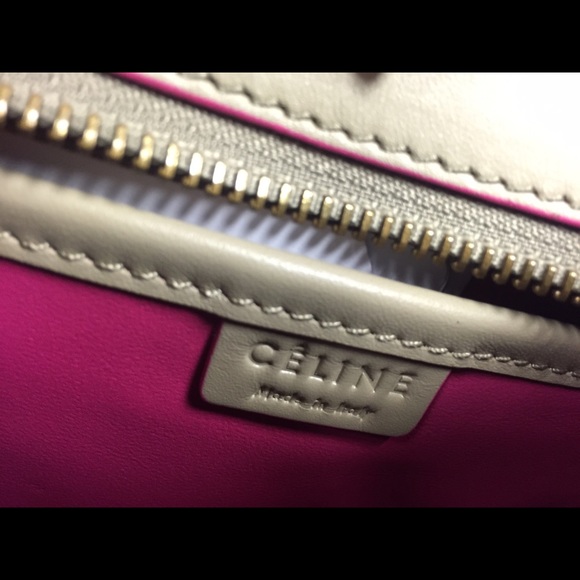 Gorgeous Celine Luggage Nano Beige Pink Trim - Picture 3 of 4