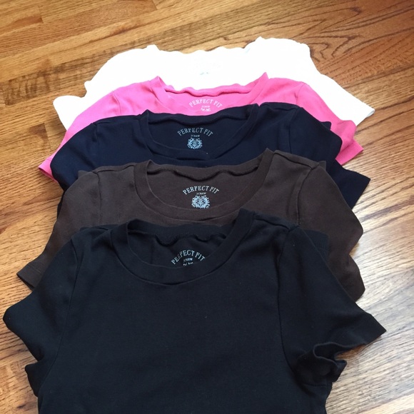 5 J.Crew "perfect fit" tshirt bundle - Picture 2 of 4