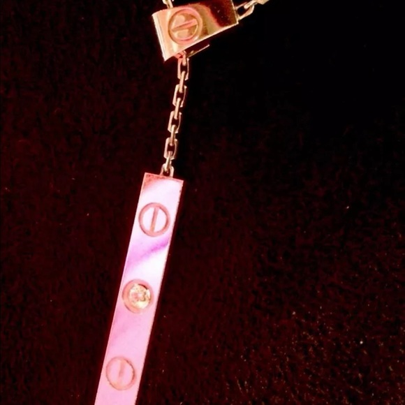 Cartier 18kt white Lariat drop diamond necklace - Picture 3 of 8