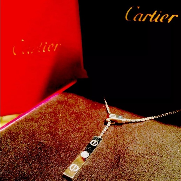 Cartier 18kt white Lariat drop diamond necklace - Picture 4 of 8