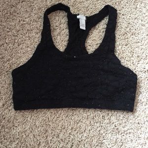 Lace sports bra