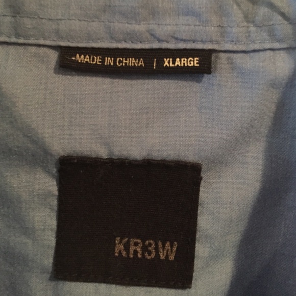 Men's button up shirt.  brand (KR3W) - Picture 3 of 4