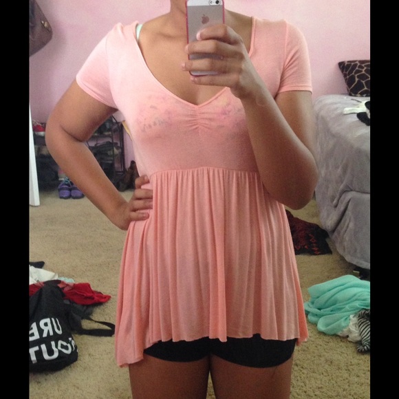 Salmon blouse