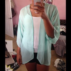 Sky blue/turquoise cardigan