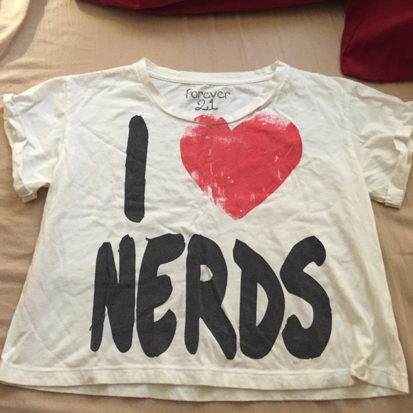 🆓I ❤️ Nerds Crop Top