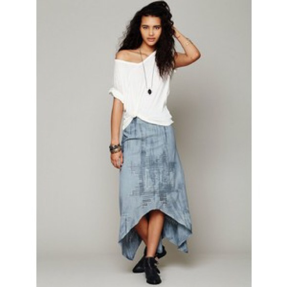 Free People Back and Forth Cut Out Skirt