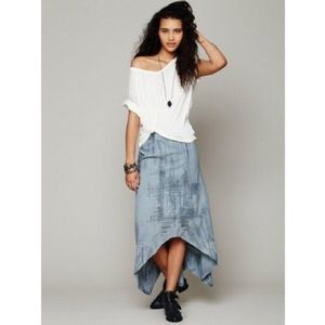 Free People Back and Forth Cut Out Skirt