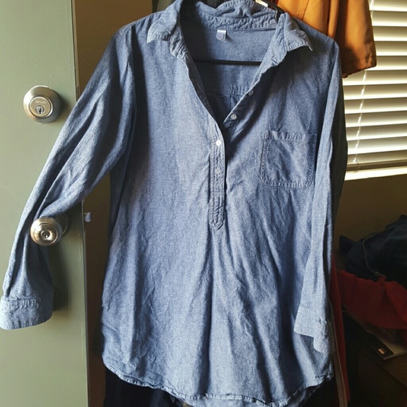 American Apparel denim tunic dress