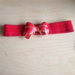 ADD ON ITEM: Red waist belt with bow