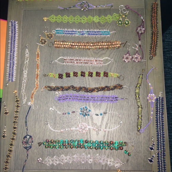 Handmade bracelets and earrings!